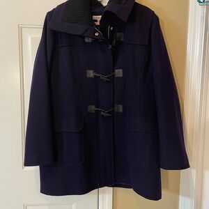 Coldwater Creek Dark Purple Pea Coat